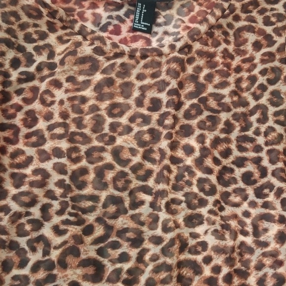 Forever 21 Mesh Leopard Bodysuit - Picture 2 of 2